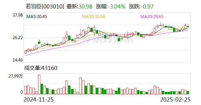 若羽臣：朗姿股份拟减持不超3%公司股份  第1张